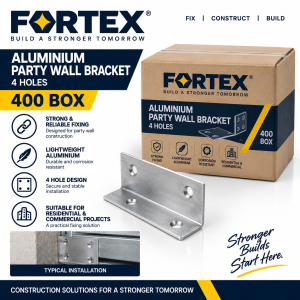 Aluminium Party Wall Bracket 4 Holes (BOX400)